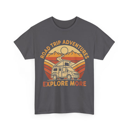 Road Trip Adventures – Explore More Retro Camper Tee