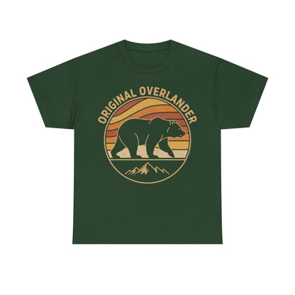 Original Overlander Retro Bear T-Shirt | 1970s Vintage Sunset Adventure Tee
