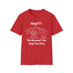 Hiking Line Art Tee – “We Showed The Dog The Map”