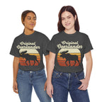 Original Overlander Moose T-Shirt | Retro 1970s Sunset Wilderness Tee