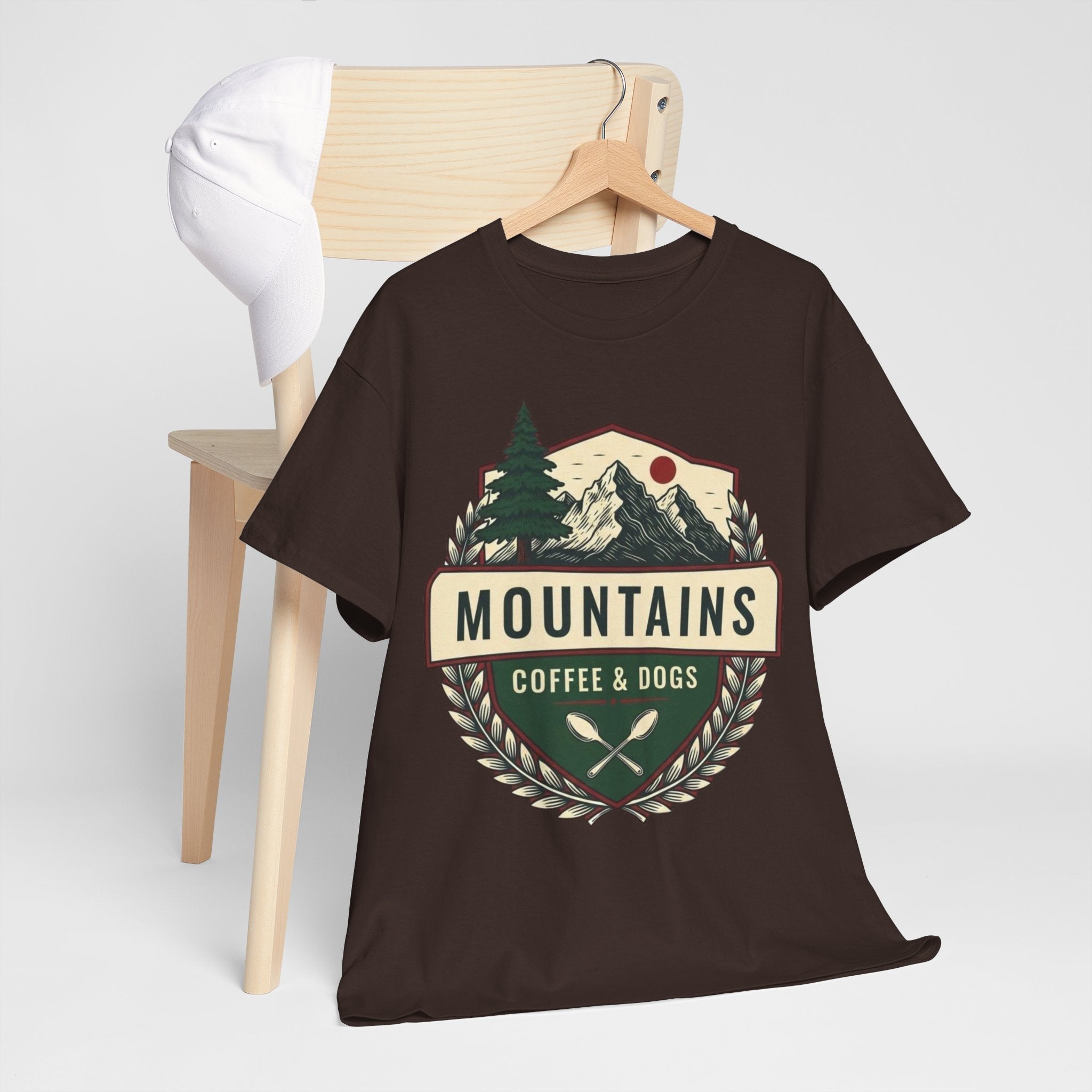 Mountains, Coffee & Dogs Tee