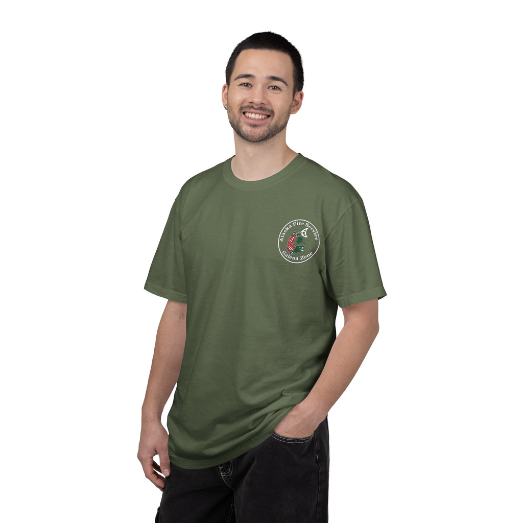 Alaska Fire Service Galena Zone T-Shirt — Salmon Emblem Tee