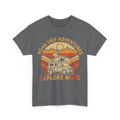 Road Trip Adventures – Explore More Retro Camper Tee
