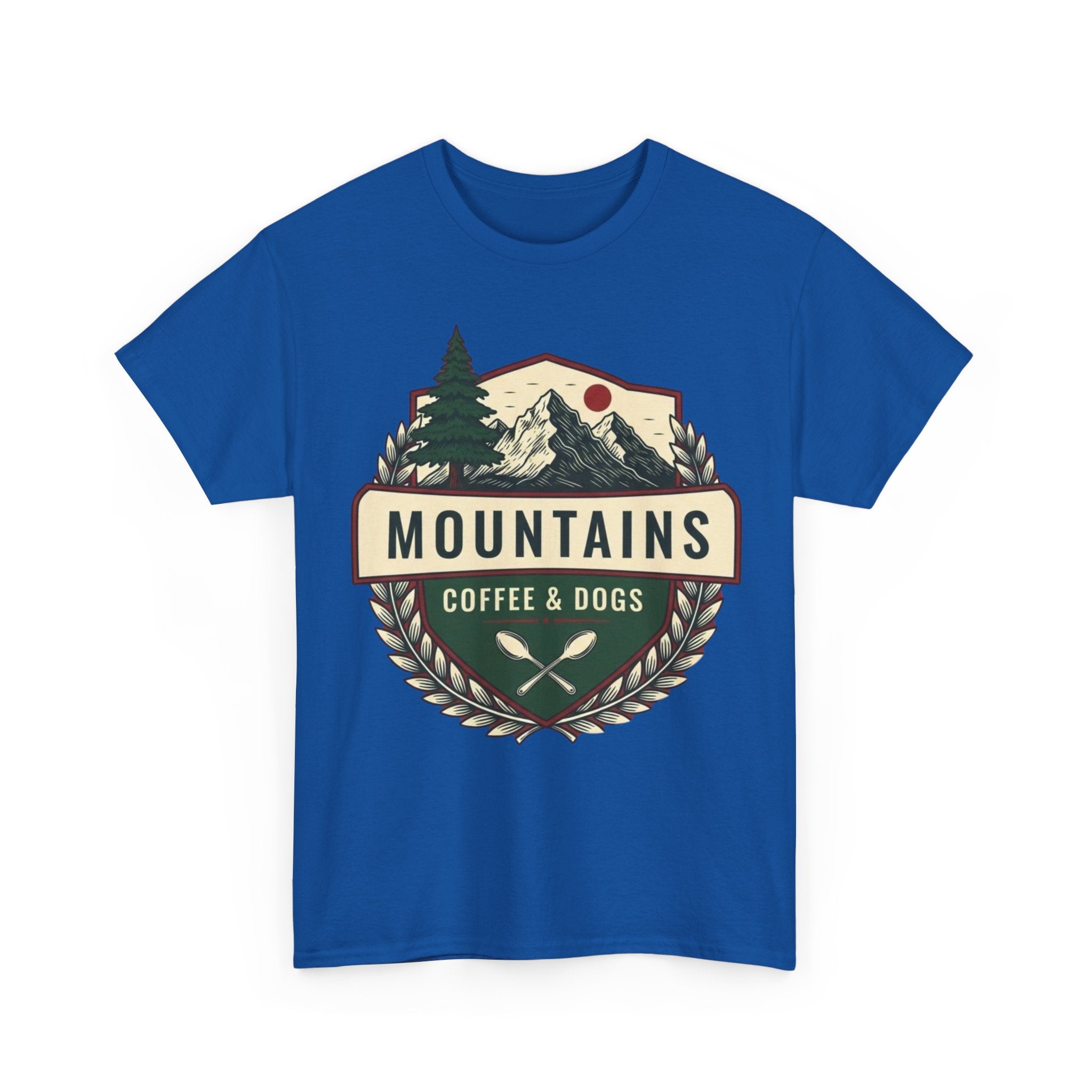 Mountains, Coffee & Dogs Tee
