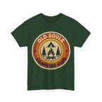 Old Souls Campfire Club Retro T-Shirt | Vintage Sunset Camping Tee