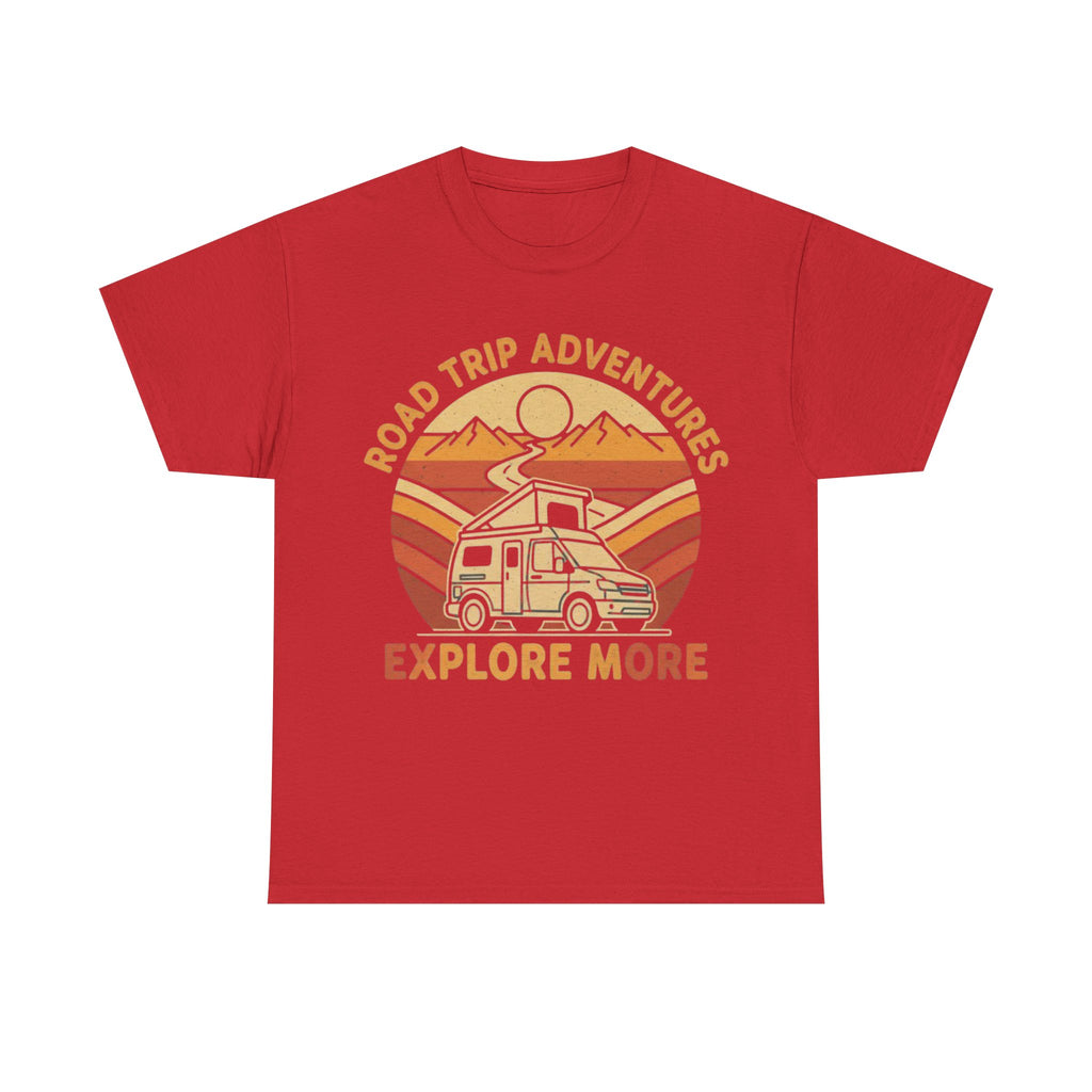Road Trip Adventures – Explore More Retro Camper Tee