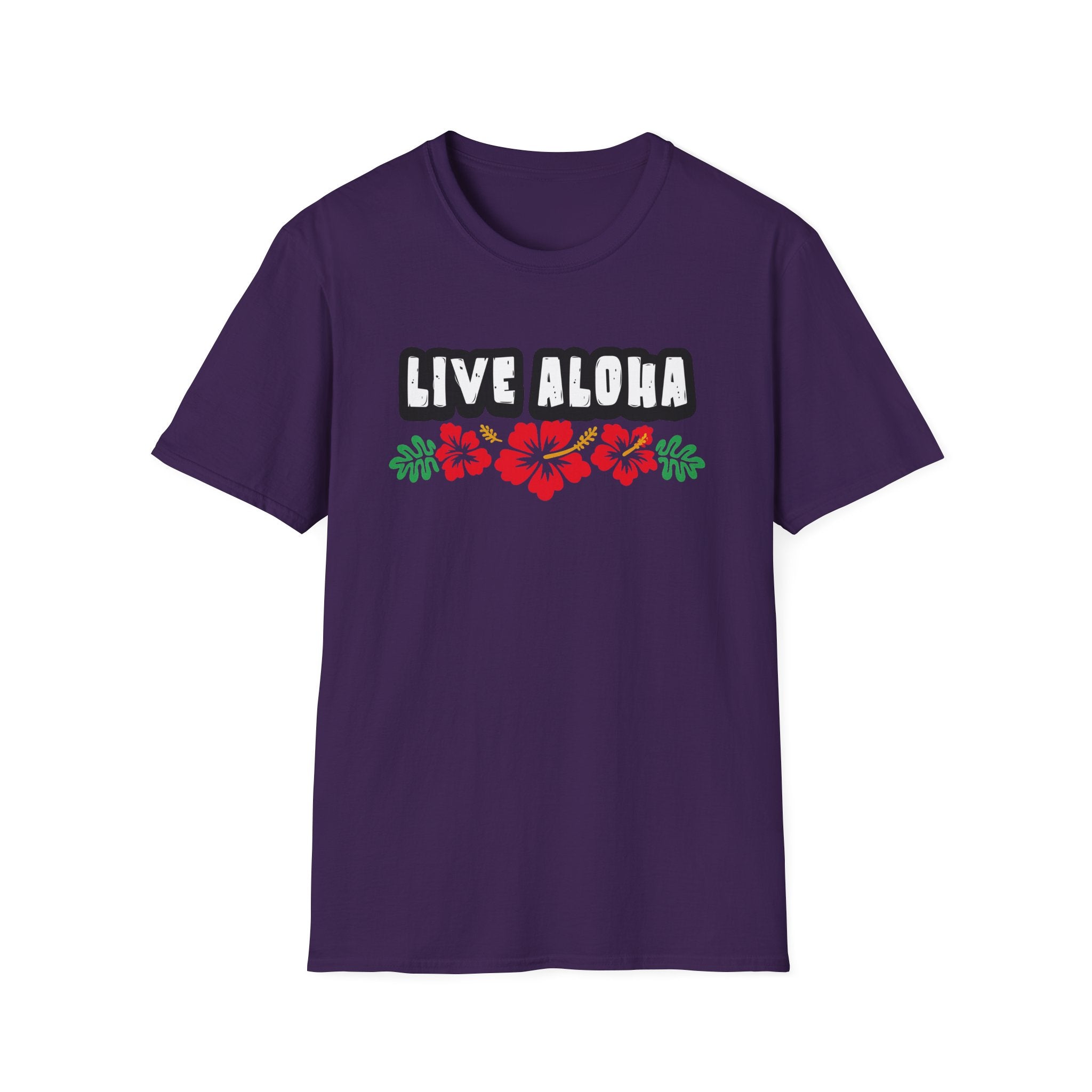 Live Aloha Hibiscus Flower Tee