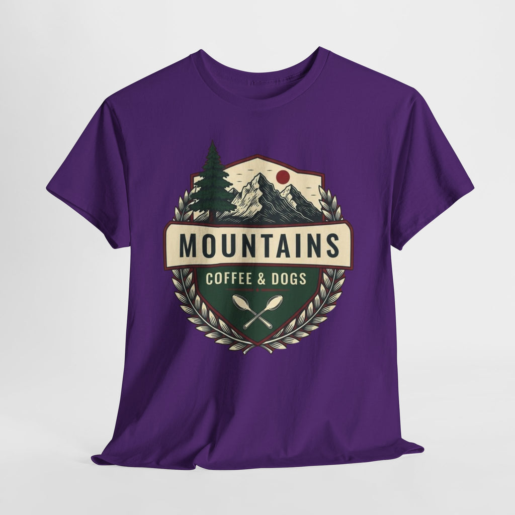 Mountains, Coffee & Dogs Tee