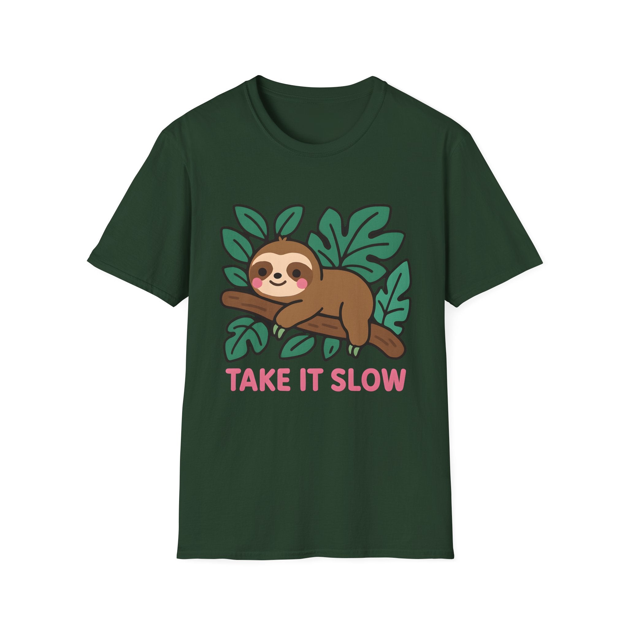 Take It Slow Sloth T-Shirt – Cute Relaxation Vibes Tee