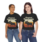 Original Overlander Moose T-Shirt | Retro 1970s Sunset Wilderness Tee