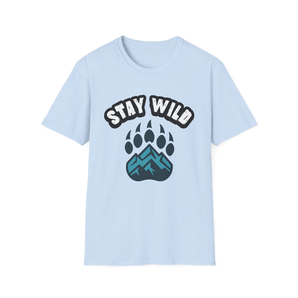 Stay Wild T-Shirt – Bear Paw & Mountain