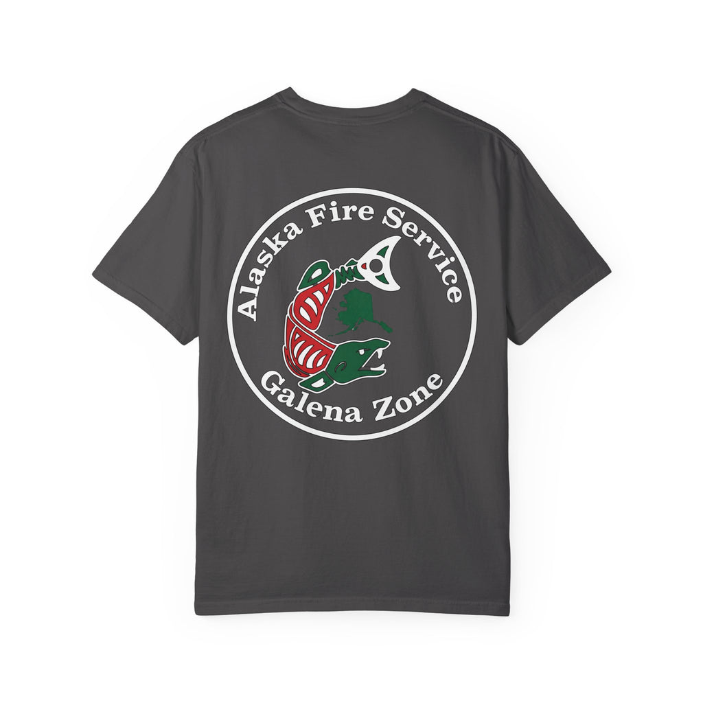 Alaska Fire Service Galena Zone T-Shirt — Salmon Emblem Tee
