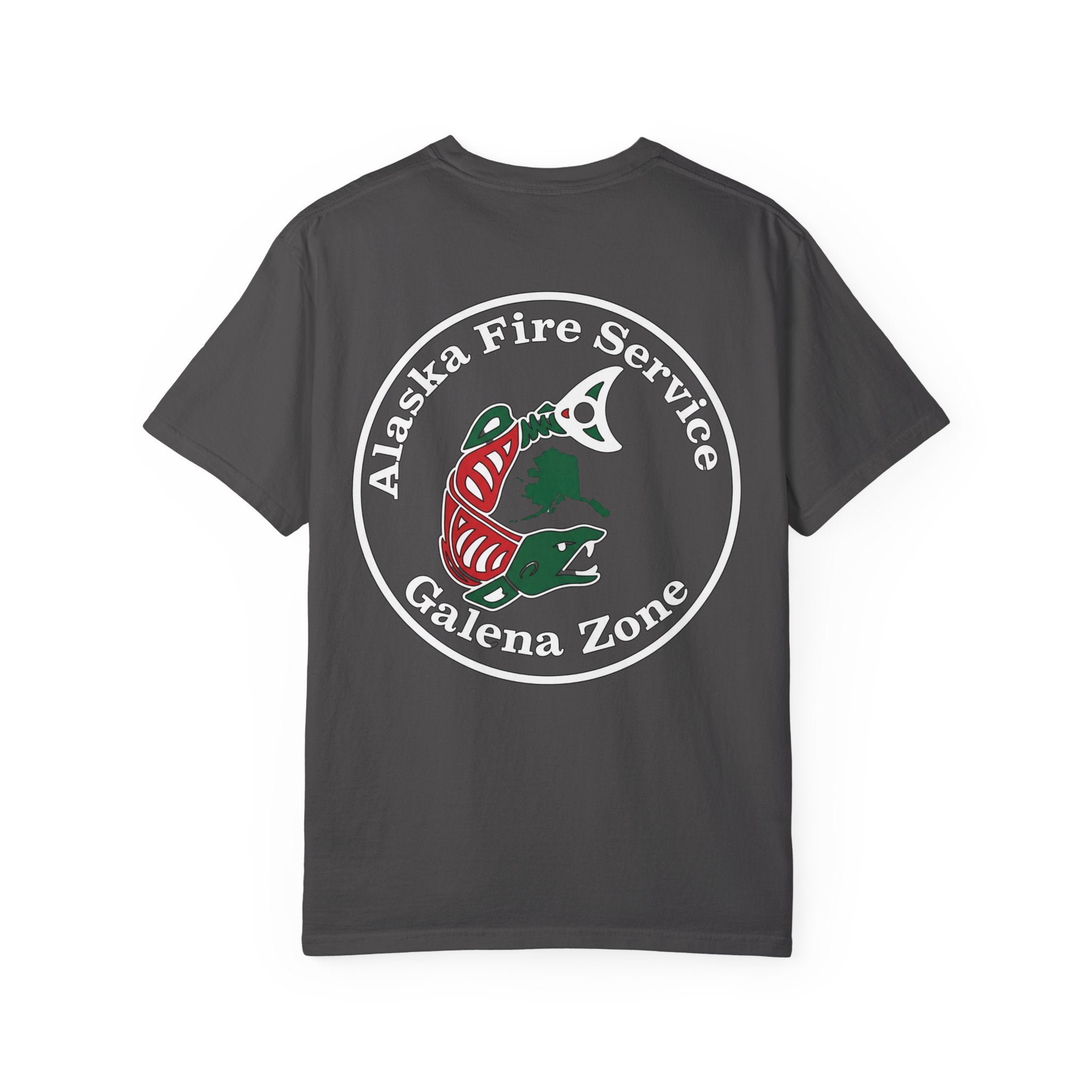 Alaska Fire Service Galena Zone T-Shirt — Salmon Emblem Tee