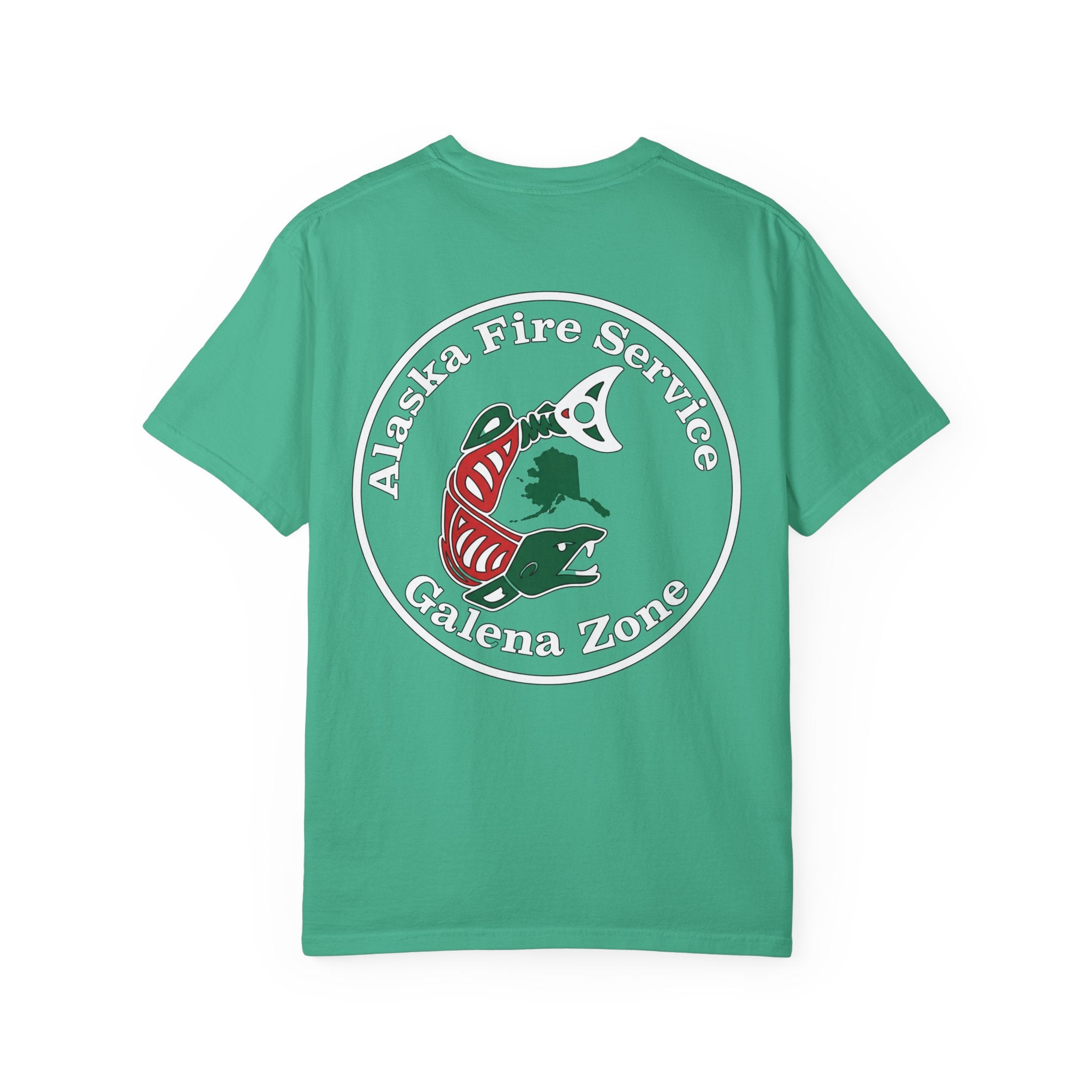 Alaska Fire Service Galena Zone T-Shirt — Salmon Emblem Tee