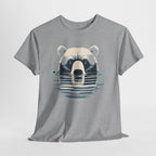 Bear in Water Graphic Tee – Gildan 5000 Heavy Cotton Shirt