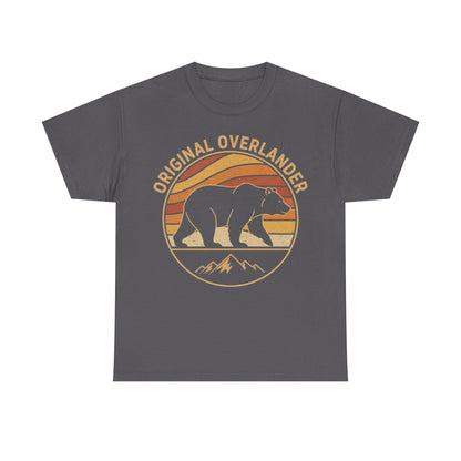 Original Overlander Retro Bear T-Shirt | 1970s Vintage Sunset Adventure Tee
