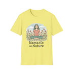 Namaste in Nature T-Shirt – Peaceful Meditation Floral Tee