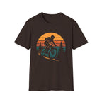 Sunset Trail MTB T-Shirt – Mountain Biker Silhouette Design