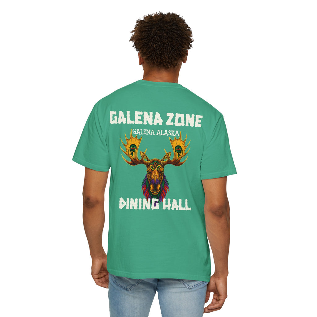 Galena Zone Dining Hall T-Shirt — Alaska Moose Graphic Tee