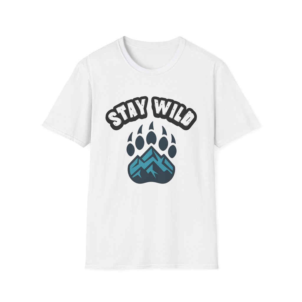 Stay Wild T-Shirt – Bear Paw & Mountain