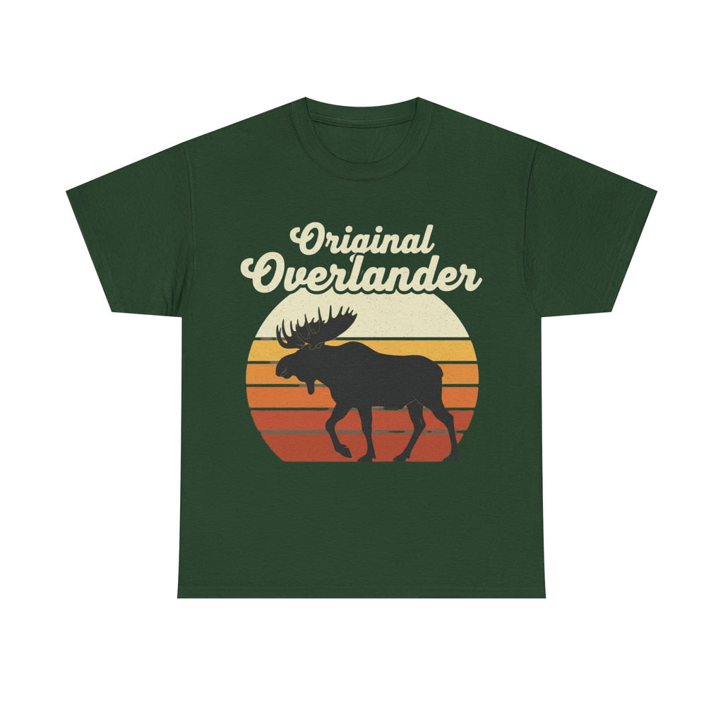 Original Overlander Moose T-Shirt | Retro 1970s Sunset Wilderness Tee