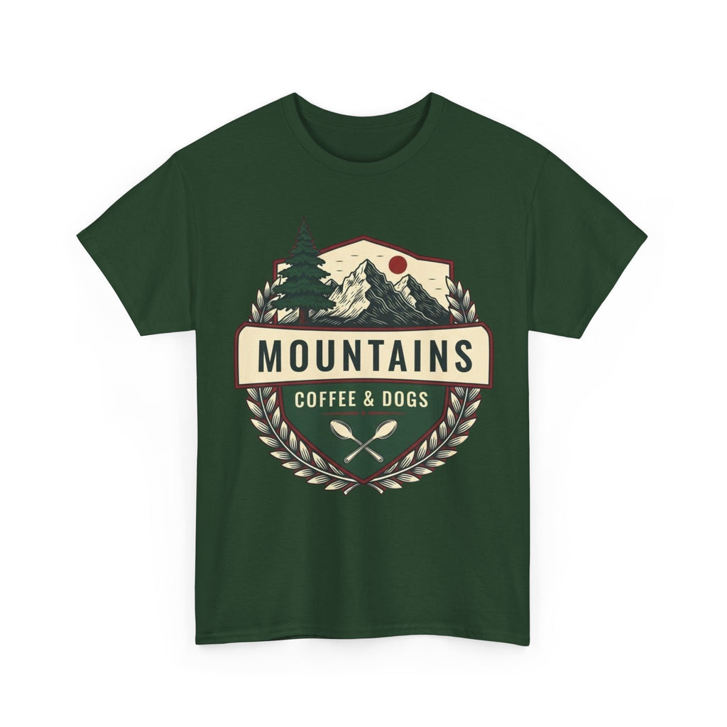 Mountains, Coffee & Dogs Tee