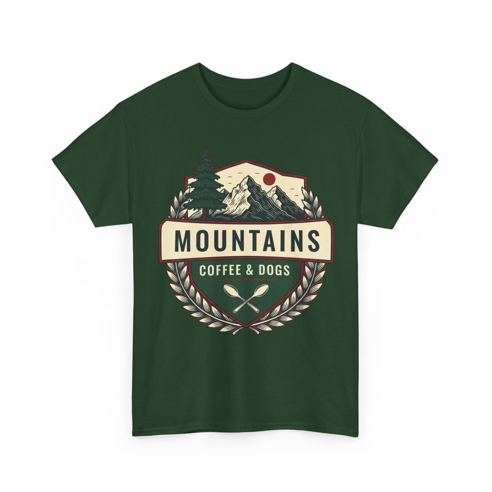 Mountains, Coffee & Dogs Tee