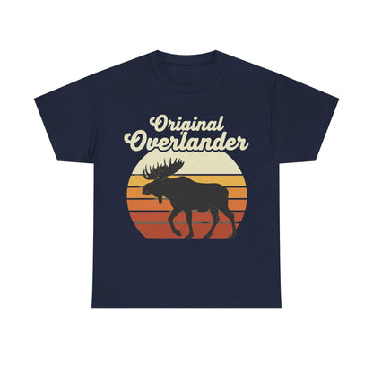 Original Overlander Moose T-Shirt | Retro 1970s Sunset Wilderness Tee