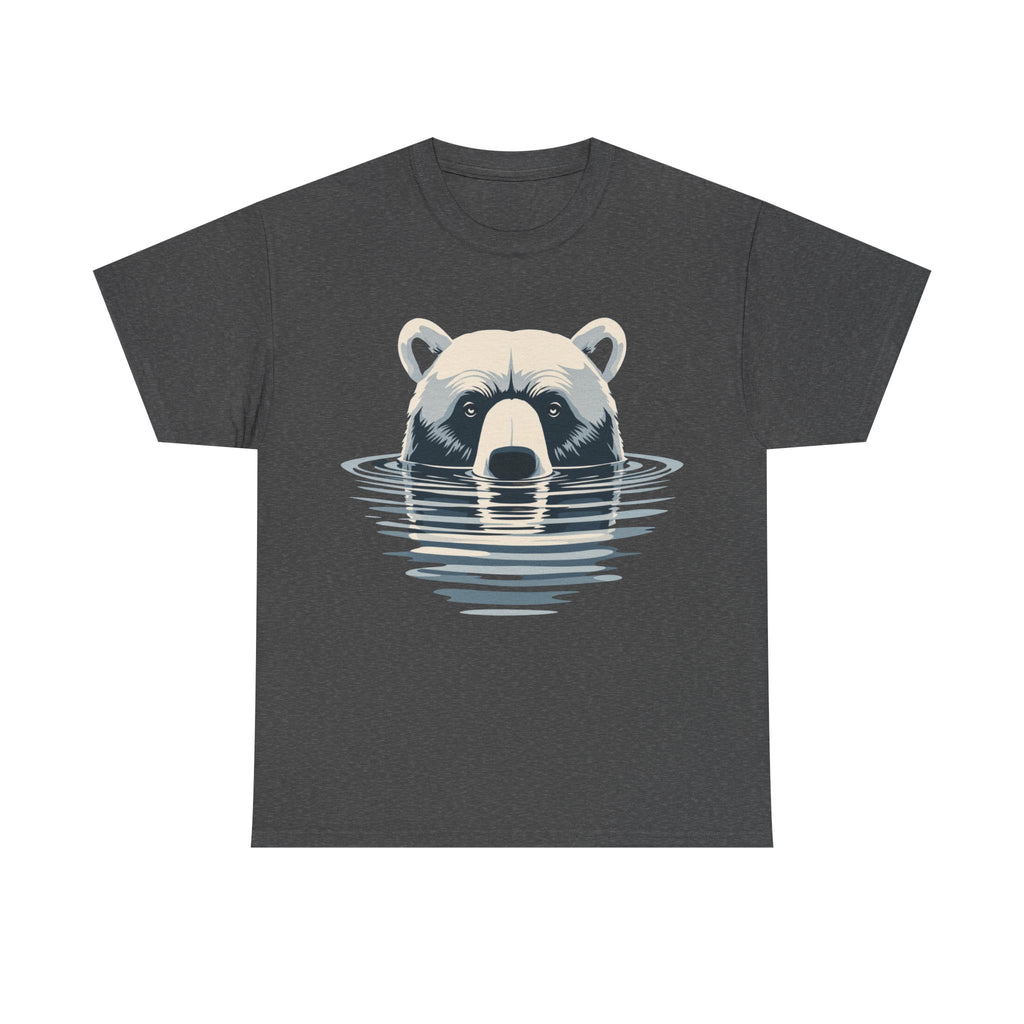 Bear in Water Graphic Tee – Gildan 5000 Heavy Cotton Shirt