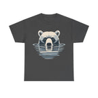 Bear in Water Graphic Tee – Gildan 5000 Heavy Cotton Shirt