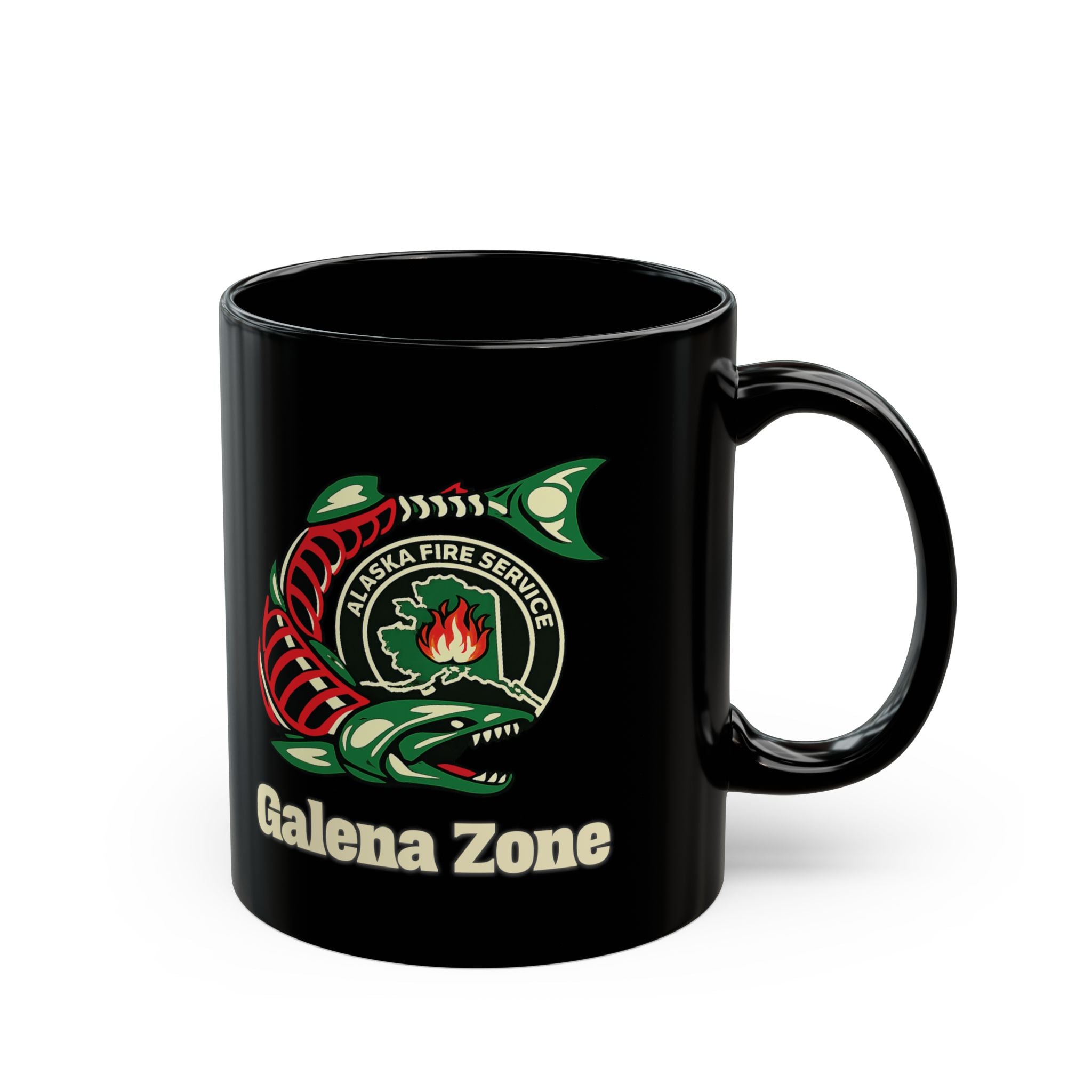 Galena Zone Fire & Aviation Mug — Black