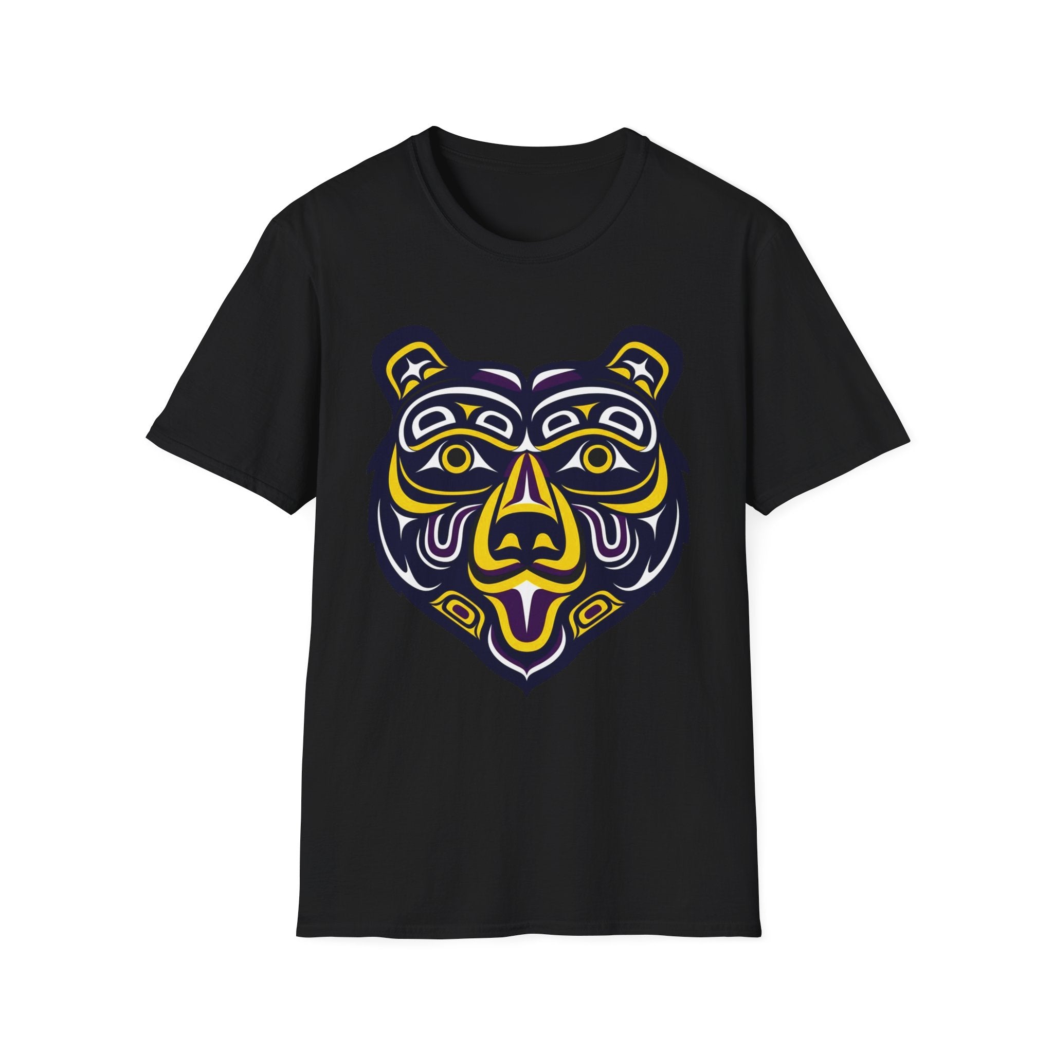 Tribal Spirit Bear T-Shirt – Bold Indigenous-Inspired Animal Art