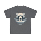 Bear in Water Graphic Tee – Gildan 5000 Heavy Cotton Shirt