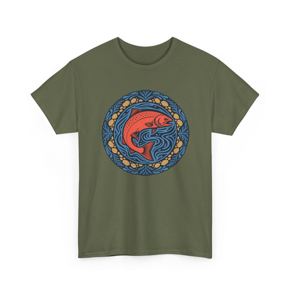 Salmon Mandala T-Shirt