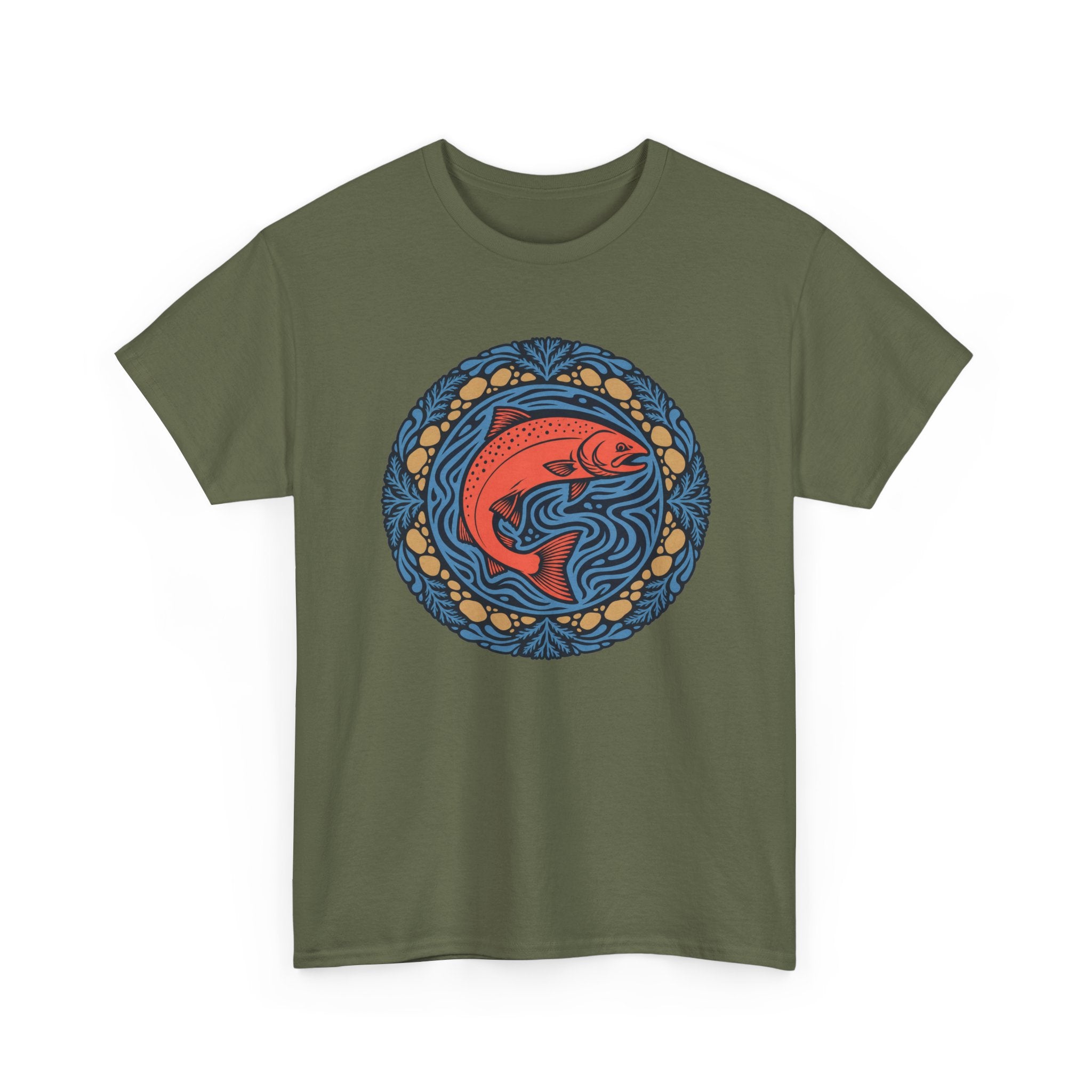 Salmon Mandala T-Shirt