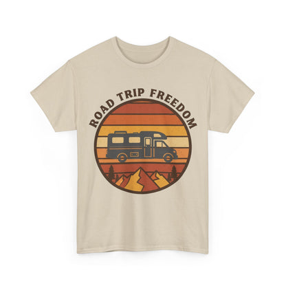 Road Trip Freedom – 70s Retro Adventure Tee