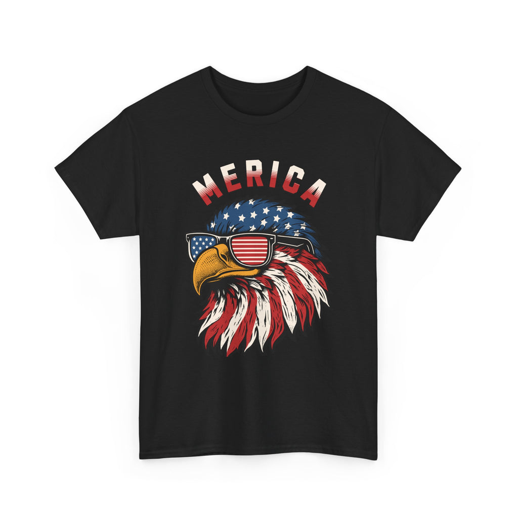 4th of July Bald Eagle T-Shirt — "Merica" Patriotic Tee