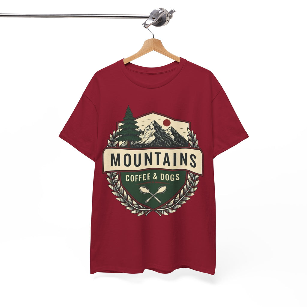 Mountains, Coffee & Dogs Tee