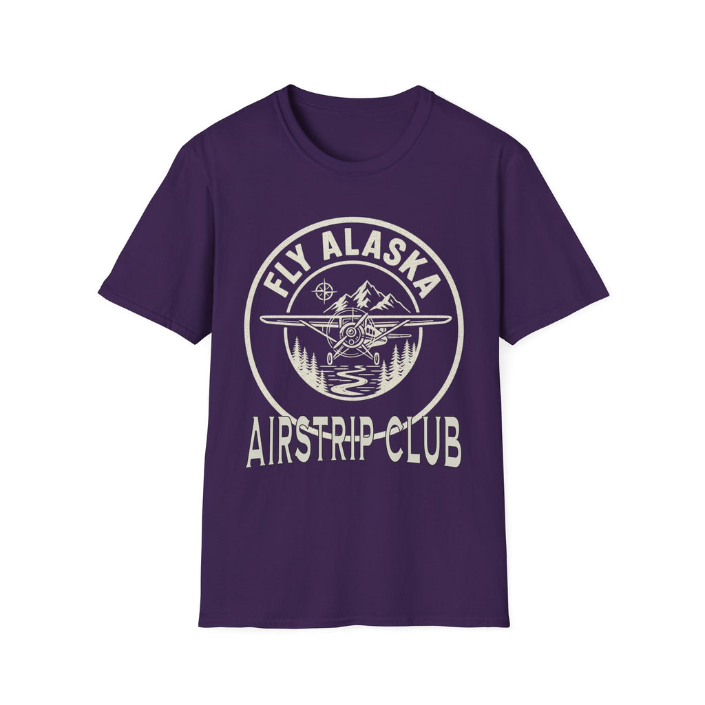 Fly Alaska Airstrip Club T-Shirt – Vintage Bush Plane Aviation Tee