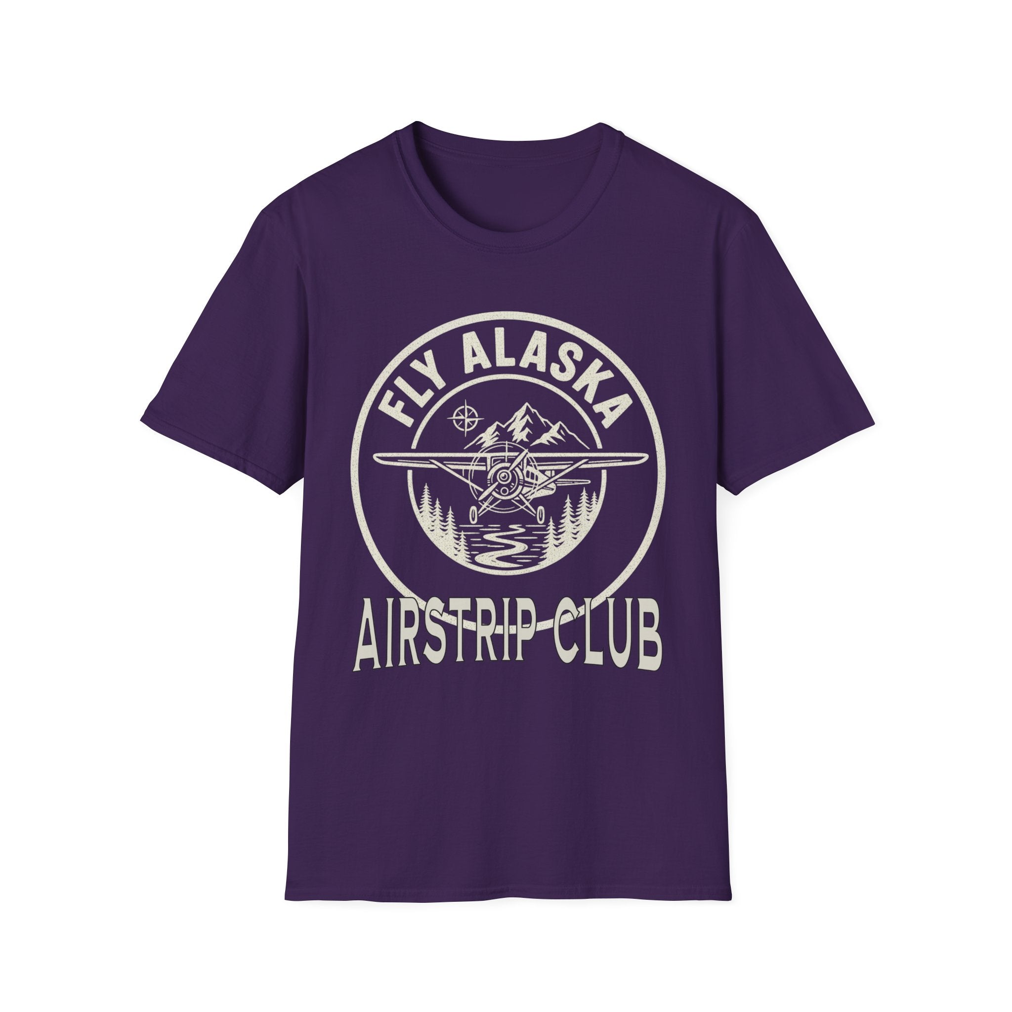 Fly Alaska Airstrip Club T-Shirt – Vintage Bush Plane Aviation Tee