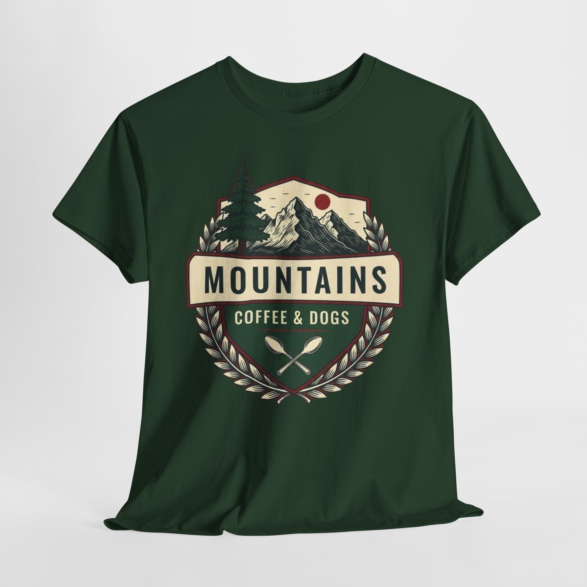 Mountains, Coffee & Dogs Tee