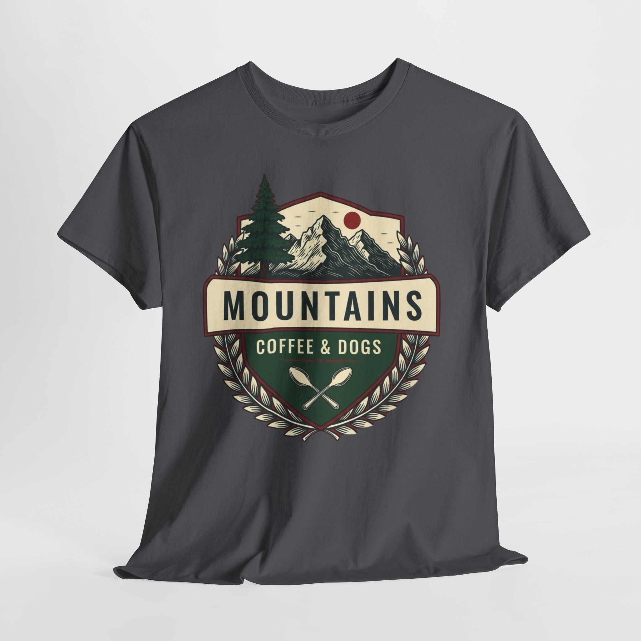 Mountains, Coffee & Dogs Tee
