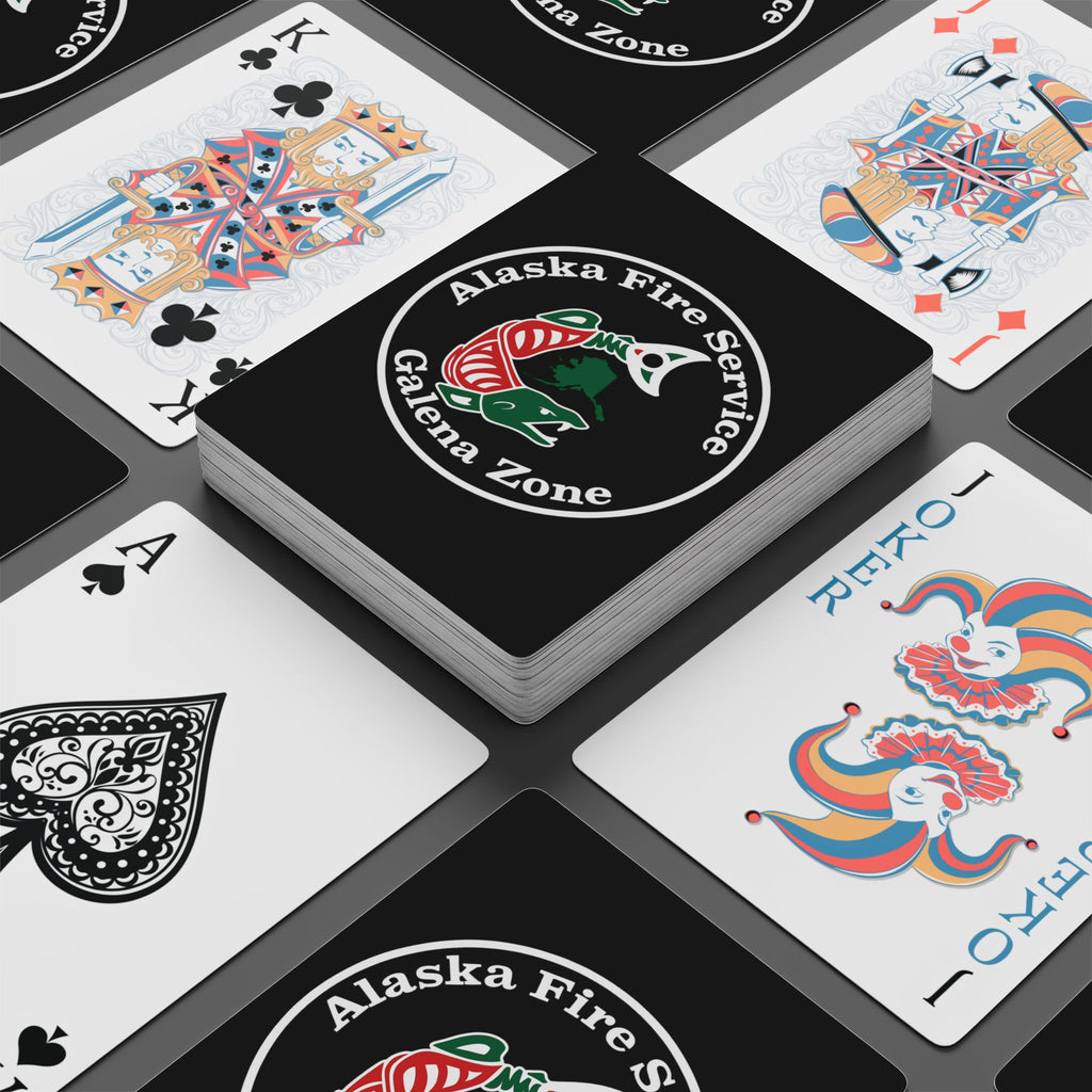 Alaska Fire Service Galena Zone Logo Deck — Poker Playing Cards
