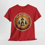 Old Souls Campfire Club Retro T-Shirt | Vintage Sunset Camping Tee