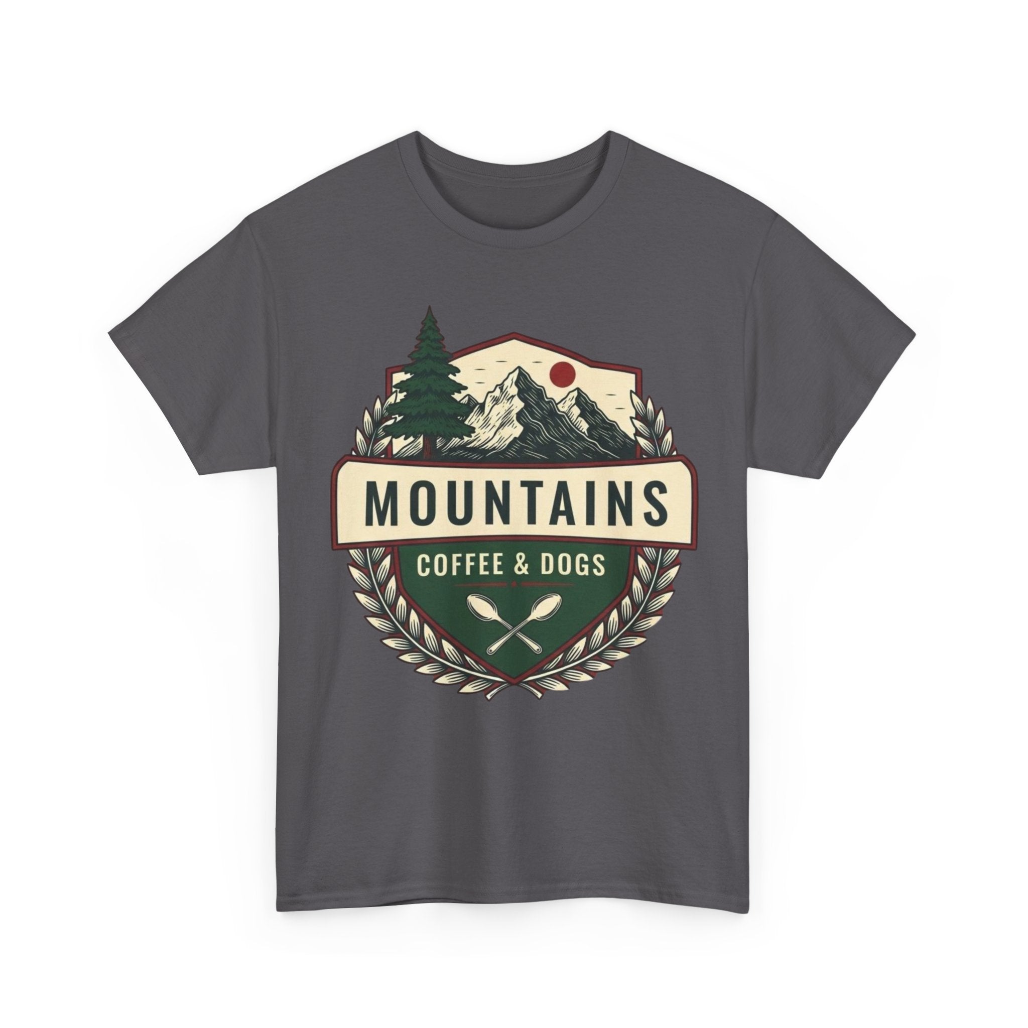 Mountains, Coffee & Dogs Tee