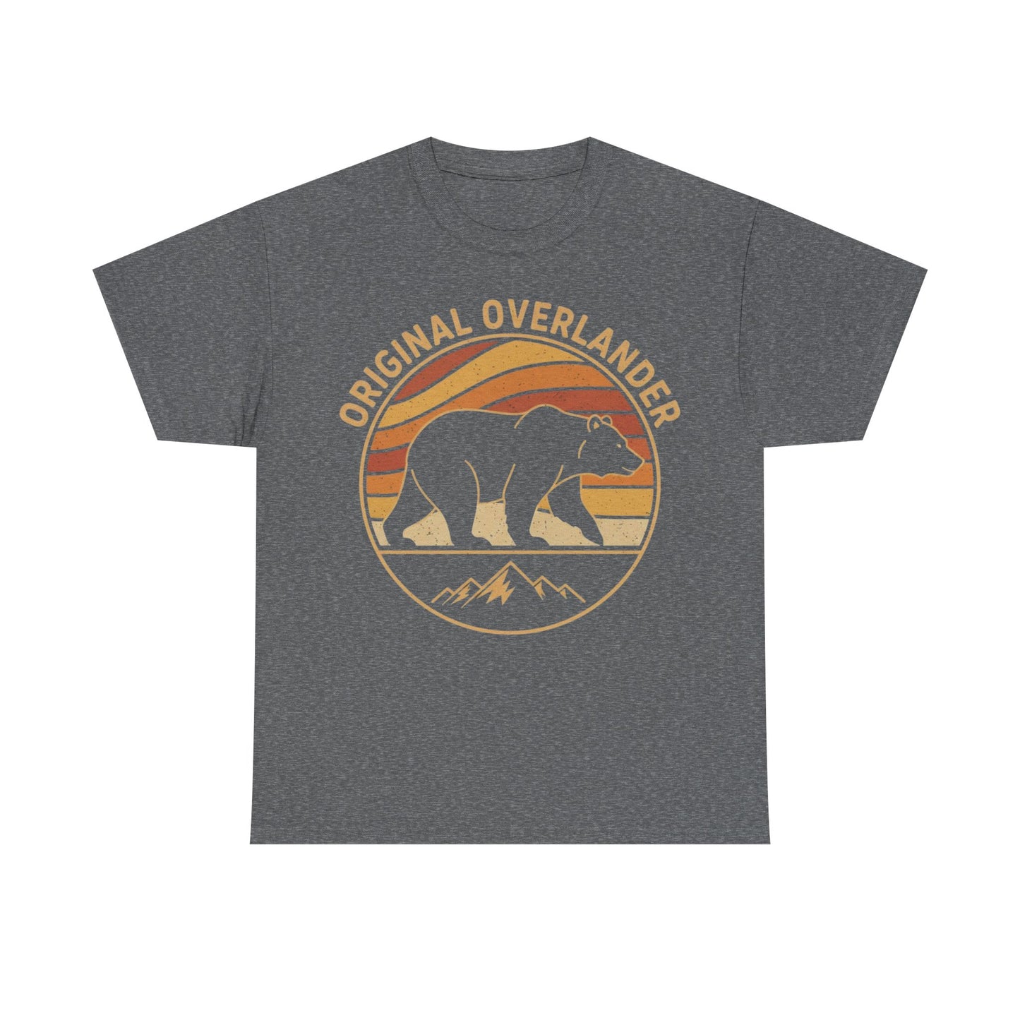 Original Overlander Retro Bear T-Shirt | 1970s Vintage Sunset Adventure Tee