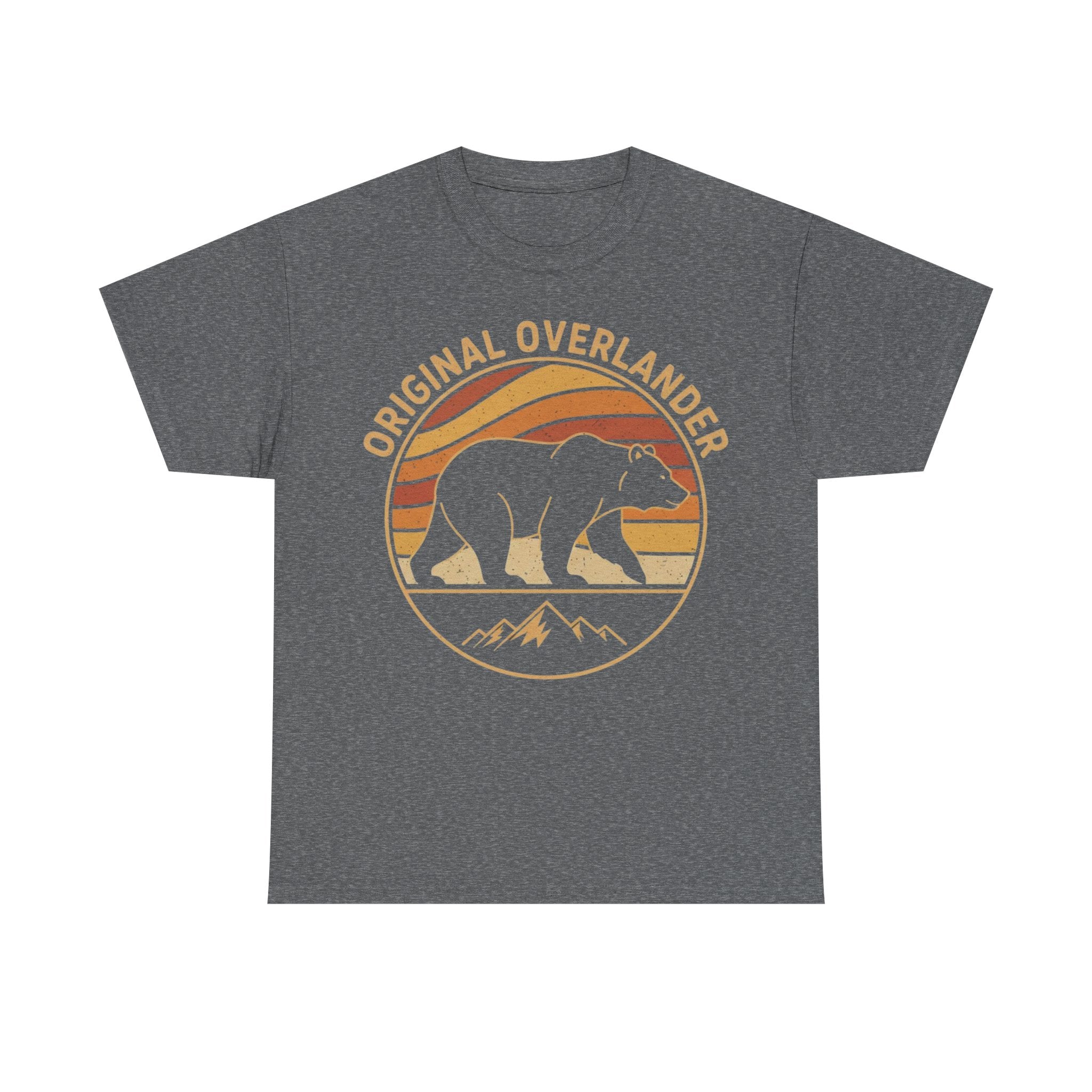 Original Overlander Retro Bear T-Shirt | 1970s Vintage Sunset Adventure Tee