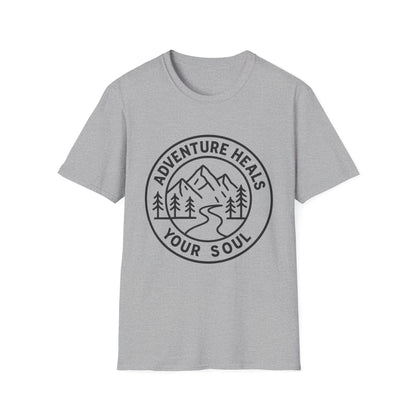 Adventure Heals Your Soul T-Shirt | Vintage Outdoor Hiking Tee