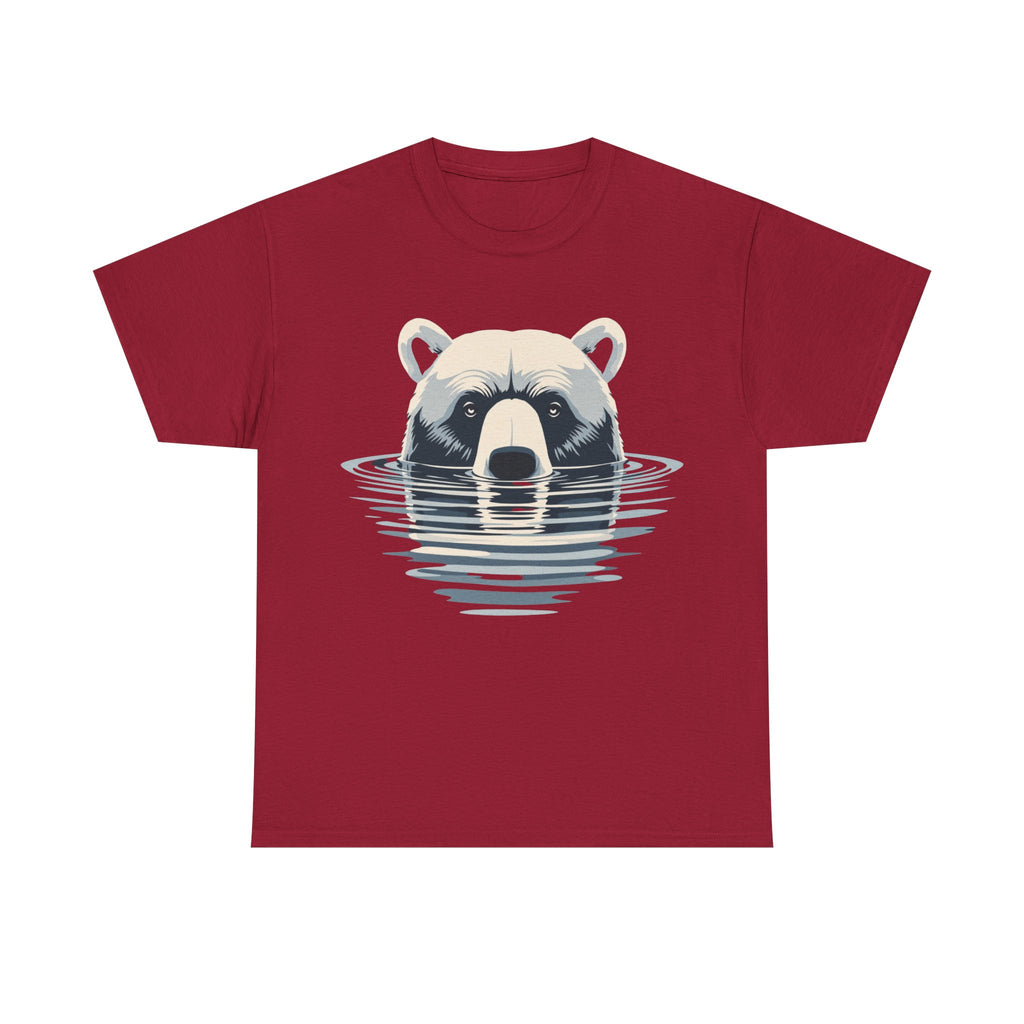 Bear in Water Graphic Tee – Gildan 5000 Heavy Cotton Shirt