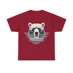 Bear in Water Graphic Tee – Gildan 5000 Heavy Cotton Shirt